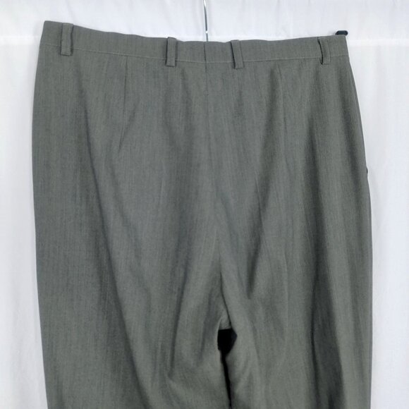 Vintage Escada Pants Medium Gray Tapered Trousers - Picture 7 of 11